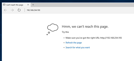 Step 2: The error message you might see in Edge